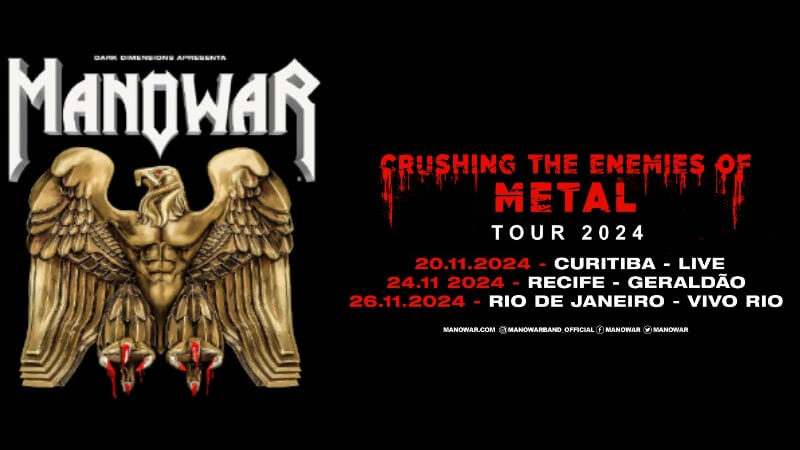 Manowar no Brasil: três shows confirmados em novembro